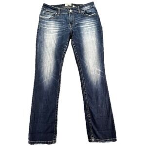 BKE Denim Payton Straight Jeans Women's Size 29x31.5 Dark Wash